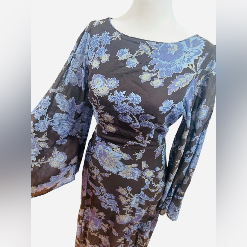 Free People Melrose Floral Maxi Dress | Open Back | Boho Romantic - Picture 4 of 8